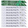 Andersons Complete Prom Royalty Sash & Button Set, Green & White Satin Coronation Accessories for High School Prom King, Queen & Court, 20Piece Set view 1
