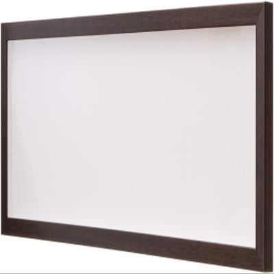 12x36 Brown Walnut Shadow Box Frame | 3/4" of Depth - Lots of Display Room for Jerseys, Keepsakes, Objects, & Memorabilia | UV Resistant Acrylic and Acid Free Backing | Includes Hardware
