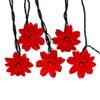 Kurt Adler 20-Light Red Poinsettia Light Set view 1