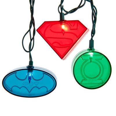 Kurt Adler 10-Light Justice League Light Set