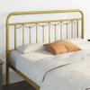 Topeakmart Queen Metal Bed Frame with Vintage Headboard and Footboard, 13 Inch Heavy-Duty Bed Frame with Storage,Sturdy Slats, No Box Spring Needed, Antique Gold view 4