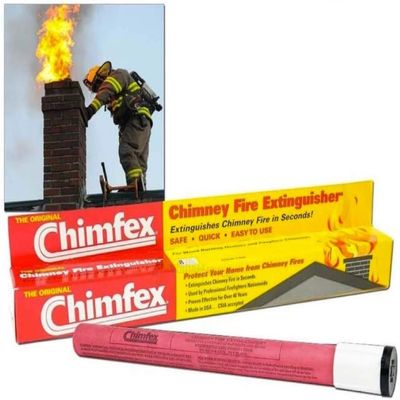 TUKIMA Chimney Fire Extinguisher by Chimney Safety Institute of America - CSIA Approved - Rapid Fire Suppression in 22 Seconds or Less - Pack of 3