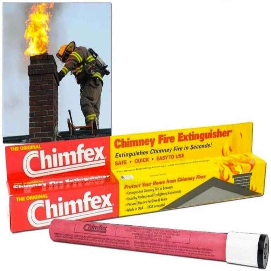 TUKIMA Chimney Fire Extinguisher by Chimney Safety Institute of America - CSIA Approved - Rapid Fire Suppression in 22 Seconds or Less - Pack of 3