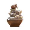 SUNESA Tabletop Fountains Tabletop Fountain Waterfall Indoor/Outdoor Desktop Water Fountain with Submersible Electric Pump 8-Inch Desktop Fountain view 1