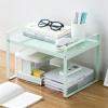 HIHELO Book Case Retractable Simple Bookshelf Multi-Layer Rack Office Desktop Storage Rack for Office Study Bedroom School Bookshelves view 2