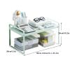 HIHELO Book Case Retractable Simple Bookshelf Multi-Layer Rack Office Desktop Storage Rack for Office Study Bedroom School Bookshelves view 3