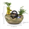 SUNESA Tabletop Fountains Tabletop Fountain Indoor Small Rockery Waterfalls Fish Tank Tabletop Fountain Desktop Cascading Decoration 7 Inch High Desktop Fountain view 2