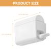 1 Set Toothpaste Tube Wall Mounted Toothpaste Holder Dispenser Manual Punch for Saving view 2