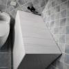PVC Bathtub Cover, Bathtub Insulation Cover, Bathtub Tray Insulation Cover, Dustproof Stand, Eco-Friendly Foldable, for Most Standard Size Bathtubs (Size : 112x75x0.6cm) view 3