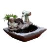 SUNESA Tabletop Fountains Tabletop Fountains Indoor Relaxation Fountains Tabletop Waterfall Decoration Fountain for Home Office Bedroom 6 Inch High Desktop Fountain view 1