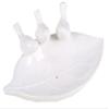 Gentle Meow Singing Brids Soap Dish Tray Ceramic Bar Soap Sponge Holder for Shower Sink Bathroom Kitchen view 1