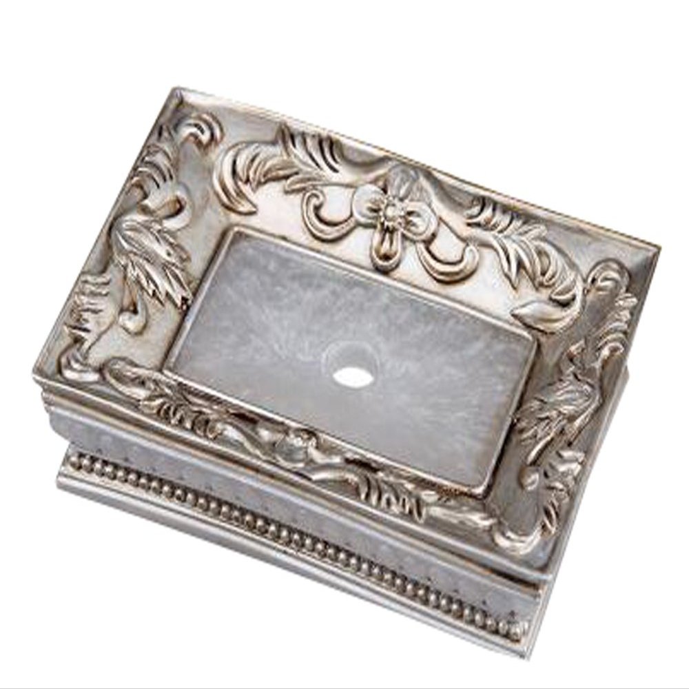 Gentle Meow Luxury Soap Dish Resin Soap Sponge Holder for Shower Sink Bathroom Kitchen, Sliver Grey