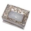 Gentle Meow Luxury Soap Dish Resin Soap Sponge Holder for Shower Sink Bathroom Kitchen, Sliver Grey view 1