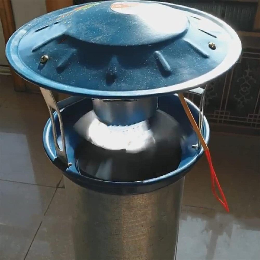 BTURYT Electric Chimney Fan, Chimney Fan Extractor, Fireplace Fan Flue Chimney Exhaust Fan, Chimney Fan, 50W Household Exhaust Smoke Machine,11cm