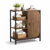 Landia Home Bathroom Storage Cabinet, Industrial Themed with a Steel Frame and Different Tiers of Shelves for Organization view 1