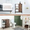 Landia Home Bathroom Storage Cabinet, Industrial Themed with a Steel Frame and Different Tiers of Shelves for Organization view 4