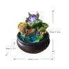SUNESA Tabletop Fountains Indoor Relaxation Desktop Fountain Waterfall Zen Meditation Indoor Waterfall Glowing Rotating Ball Waterfall for Home Office Bedroom Desktop Fountain view 2