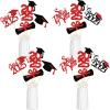 24Pcs 2025 Graduation Centerpieces Sticks Red and Black, Graduation Party Centerpieces for Tables 2025 Red 2025 Graduation Table Centerpieces Decorations view 2