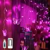 YOLIGHT Butterfly Curtain Lights, Pink Fairy Lights with Remote Timer, 8 Modes Twinkle LED for Girls' Room Dorm Garden Window Party Wedding Christmas Decor (Neon Pink), 13ft view 1