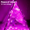 YOLIGHT Butterfly Curtain Lights, Pink Fairy Lights with Remote Timer, 8 Modes Twinkle LED for Girls' Room Dorm Garden Window Party Wedding Christmas Decor (Neon Pink), 13ft view 3