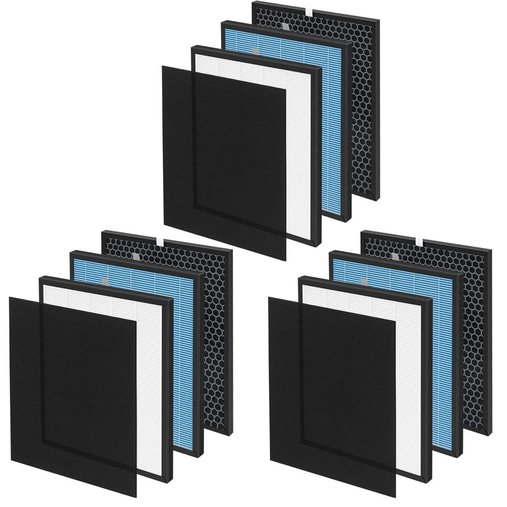 3-Set 10L Pro HEPA Filter Replacement Kit Compatible with Okaysou Airmax 10L Pro and Aiibot-A300 Air Cleaner Purifiers