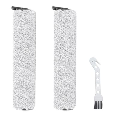 MengTiger 2Pcs Replacement Roller Brush Kit Parts for Uwant X100 Wireless Handheld Household Wet Dry Sweeper Cleaning Tool with Cleaning Brush.
