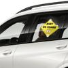 Iprokiu Baby on Board Car Sticker with Suction Cups Baby in Car Safety Warning Sign Reusable Funny Car Sticker PVC Kids on Board Decal for Car Window (Cute Hamster) view 2