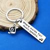 Dabihu 30Pcs Music Lovers Keychain Gifts for Women Music Teacher Appreciation Jewelry Inspirational Gifts for Musicians Players Party Favors for Wedding School Office Supplies view 3