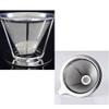 Pour Over Coffee Dripper, Paperless Reusable Coffee Filter, Pour Over Coffee Maker for Single Cup Brew, Double Mesh Design of Stainless Steel Cone Filter for Perfect Extraction (1-2 Cup) view 3