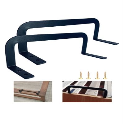 Benbuoo 3.5'' Black 2pcs Mattress Slide Stopper Retainer Bar Stop Bed From Sliding Moving Non Slip Pad Metal Holder in Place Gripper 2PCS