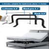 Benbuoo 3.5'' Black 2pcs Mattress Slide Stopper Retainer Bar Stop Bed From Sliding Moving Non Slip Pad Metal Holder in Place Gripper 2PCS view 4