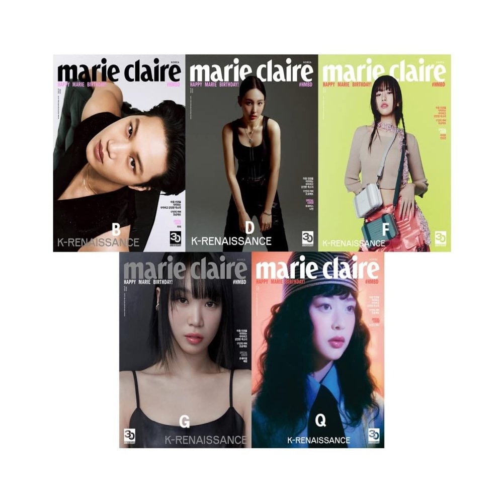 Marie Claire Magazine Korean MAR 2023 EXO Twice NEWJEANS LE SSERAFIM IVE (Q, HANNI)