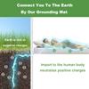 Grounding Mat for Pain Relief, Birthday for Women Men Mom Dad Elderly, Carbon Leatherette Earth Therapy mat for Bed, Grounding Mat for Better Sleep, 54"x71" view 2