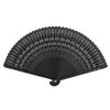 BESPORTBLE Black Hand Fan Folding Fan Handheld Chinese Vintage Retro Handheld for Women Lady view 2