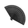 BESPORTBLE Black Hand Fan Folding Fan Handheld Chinese Vintage Retro Handheld for Women Lady view 3