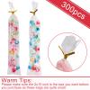 Augshy Pretzel Rod Bags,300 Pcs 2x10 Clear Treat Bag with Sea for Packaging view 3