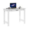 Furinno Jaya Writing Desk with Drawer, White view 1