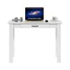 Furinno Jaya Writing Desk with Drawer, White view 4