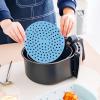 5PCS Air Fryer Silicone Baking Mat Steamer Cake Grilled Saucer Pad Airfryer Liner Pastry Tools Kitchen Non-Stick Bakeware Oil Mat (Color : Blue, Size : Large) view 3