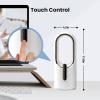 KONSIDEN Desk Fan Bladeless, 11.8 Inch Office Small, Quiet, 3 Speed Adjustment, Touch Control, Easy to Clean, Fans Small Ideal for Office, Living Room, Bedroom view 4