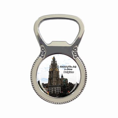 Cathedral of Our Lady in Antwerp Fridge Magnet Bottle Opener Tourist Souvenir Gift Collection Refrigerator Magnetic Sticker