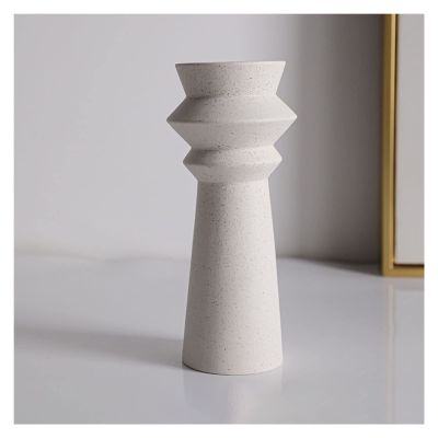 White Ceramic Vases, Hollow Flower Vase for Decor, Modern Decorative Vase for Modern Farmhouse Decoration, Living Room Centerpieces and Events (Color : E)