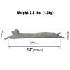 Marwood Under Door Draft Stopper Decorative Wind Stopper 42 inch for Door & Window, Weighted Animal Air Draft Stopper Snake Noise Blocker for Bottom of Door with Hanging Loops - Grey Dog view 2