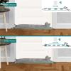 Marwood Under Door Draft Stopper Decorative Wind Stopper 42 inch for Door & Window, Weighted Animal Air Draft Stopper Snake Noise Blocker for Bottom of Door with Hanging Loops - Grey Dog view 4