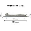 Marwood Under Door Draft Stopper Decorative Wind Stopper 48 inch for Door & Window, Weighted Animal Air Draft Stopper Snake Noise Blocker for Bottom of Door with Hanging Loops - Grey Dog view 2