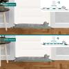 Marwood Under Door Draft Stopper Decorative Wind Stopper 48 inch for Door & Window, Weighted Animal Air Draft Stopper Snake Noise Blocker for Bottom of Door with Hanging Loops - Grey Dog view 4