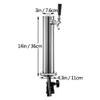 Home Brew Beer Tower, One Way Faucet with Drip Tray Stainless Steel Single Tap Column Wine Drink Dispenser Bar Accessories (Color : Single Faucet) view 2