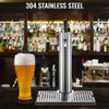 Home Brew Beer Tower, One Way Faucet with Drip Tray Stainless Steel Single Tap Column Wine Drink Dispenser Bar Accessories (Color : Single Faucet) view 4