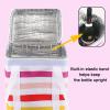 4 Bottle Wine Bag,Insulated&Leakproof Wine Cooler Bag,Wine Carrier Wine Tote Bag Wine Bottle Bag,Insulated Cooler Bag for Travel Picnic Beach Camping,Wine Gifts for Women Wine Lover,Wine Accessories view 3