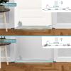 Marwood Under Door Draft Stopper Decorative Wind Stopper 38 inch for Door & Window, Weighted Animal Air Draft Stopper Snake Noise Blocker for Bottom of Door with Hanging Loops - Grey Cat view 3